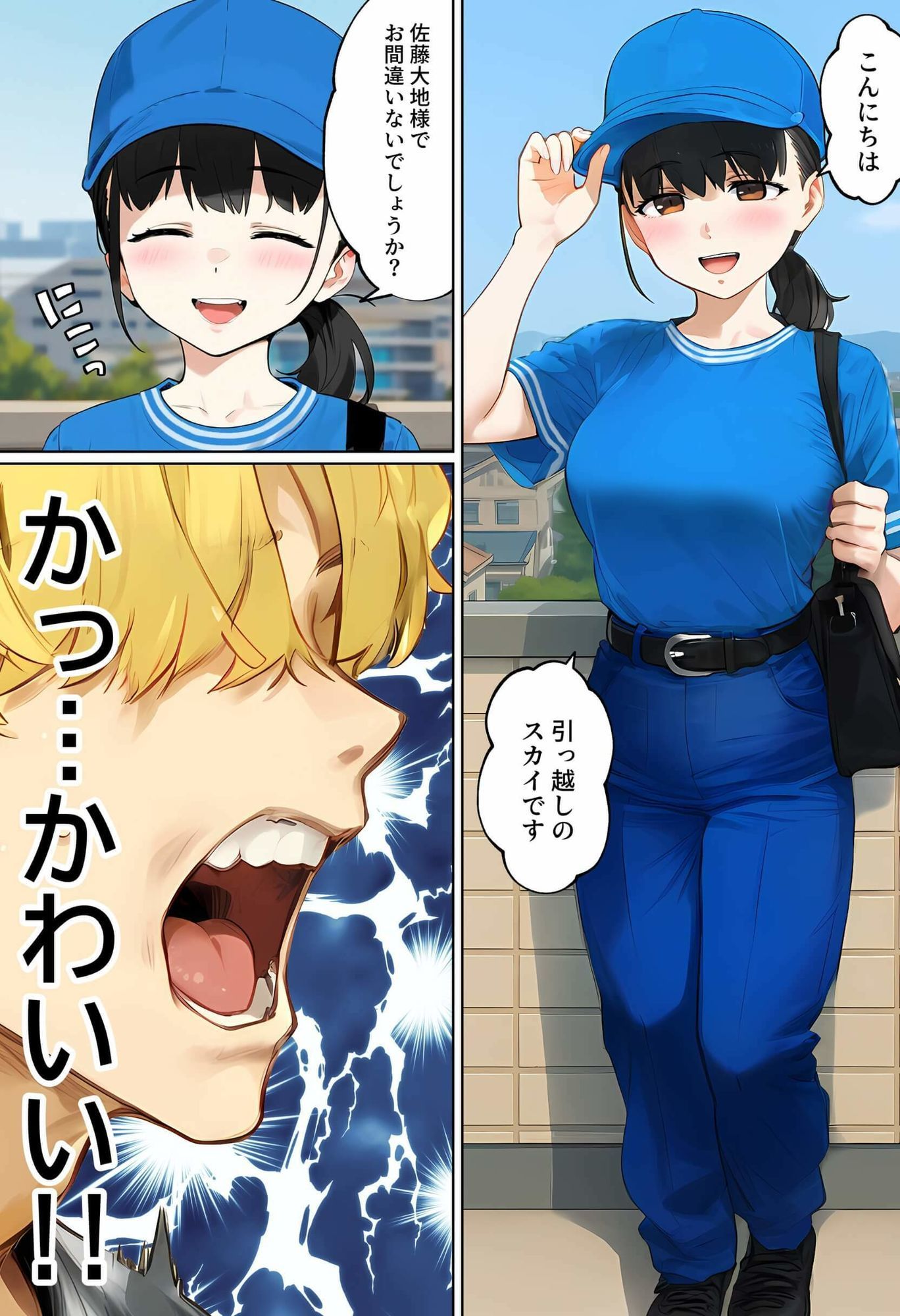【実話】引っ越し見積もり中、新人ちゃん(22)のバキバキスマホにマチアプ通知!ヤリモク男子から「俺が」守らなきゃwww raw hitomi エロ画像5